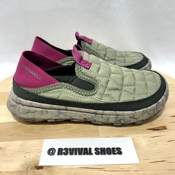 Merrell Gray and Pink Quilted Flats NWOT - Picture 2 of 11